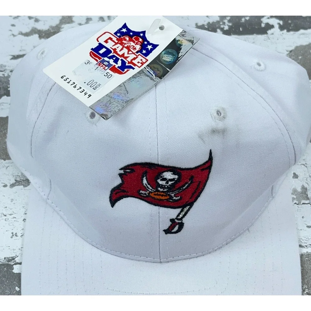 Vintage Tampa Bay Buccaneers Hat Cap Snap Back Plain Logo Adjustable Y2K 00s‎ *